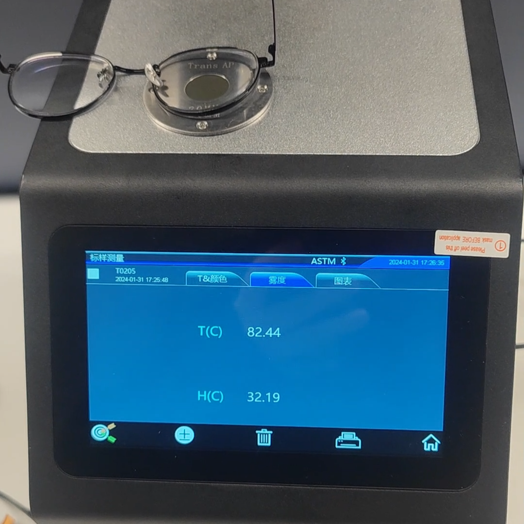 镜片雾度和透过率测量