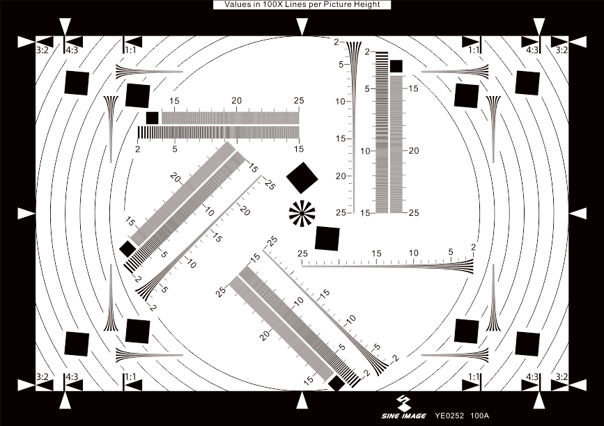 CIPA分辨率测试卡 